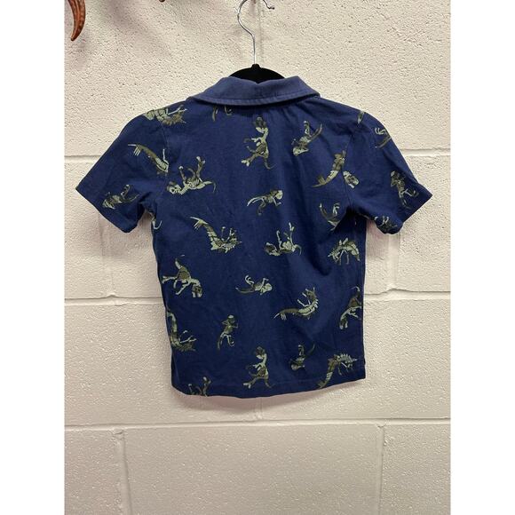 Oshkosh 3t 2 buttons with collar dinosaur T shirt - Picture 2 of 3